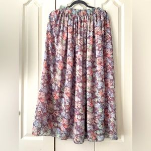 Beautiful floral maxi skirt